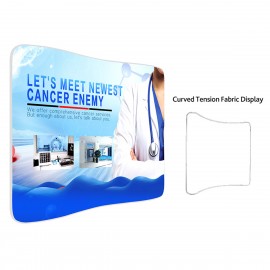 Custom 10' Curved Tension Fabric Display  Custom 10