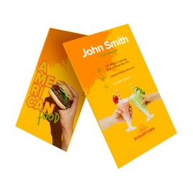 Standard Business Cards - Vertical, Printed Front and Back (2" x 3.5") with Logo