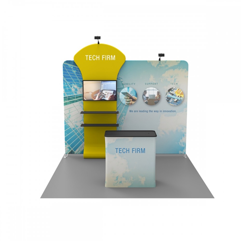 Custom Printed 10ft Wave Display Series - B Type Custom Printed 10ft Wave Display Series - B Type