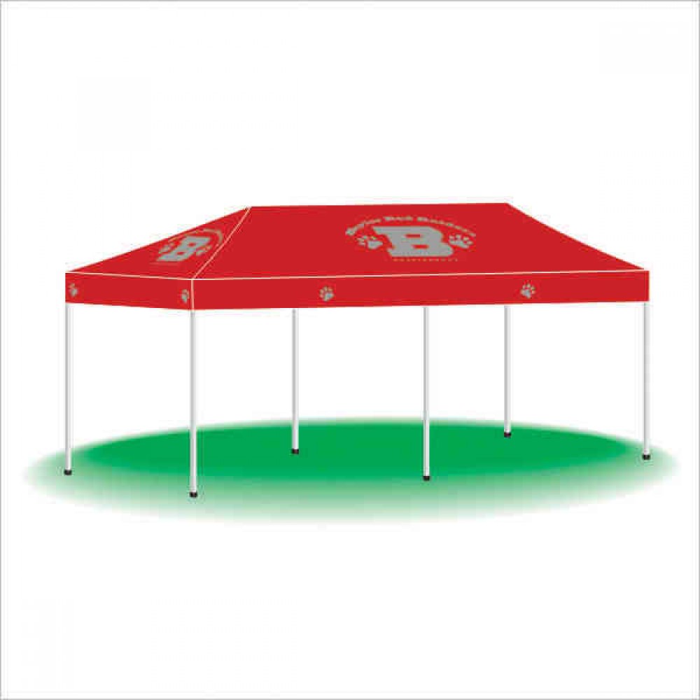 Custom Printed Pop Up Portable Outdoor Event Canopy Tent - 1 Color (10'x20') Custom Printed Pop Up Portable Outdoor Event Canopy Tent - 1 Color (10'x20')