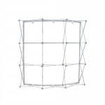 8ft Fabric Pop Up Display - Curved - Stand Only Logo Branded
