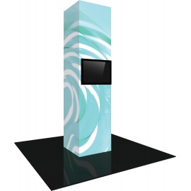 Vector Frame Modular Backlit Monitor Tower 05 (3' x 12') with Logo  Vector Frame Modular Backlit Monitor Tower 05 (3