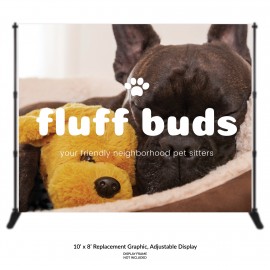 Logo Branded 10' x 8' Replacement Graphic - Adjustable Display