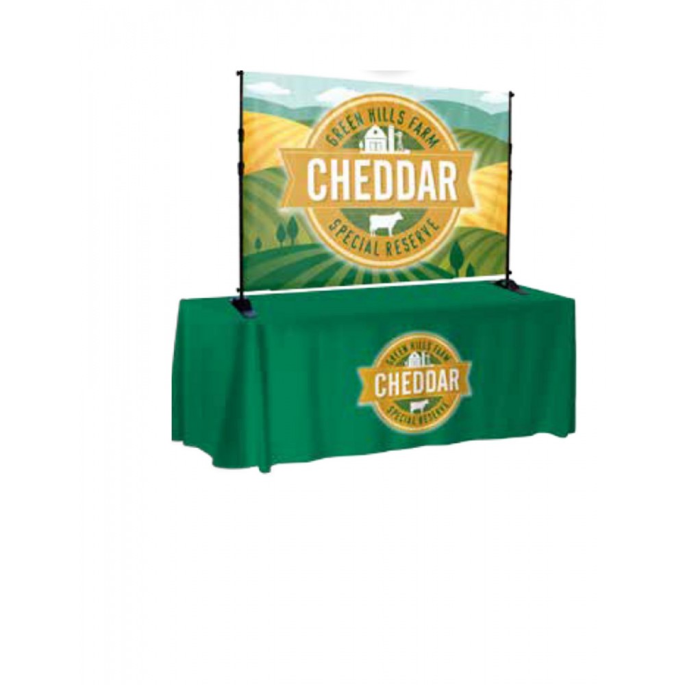 Custom Imprinted 6 ft. W x 4 ft. H Table Top Backdrop Kit Custom Imprinted 6 ft. W x 4 ft. H Table Top Backdrop Kit