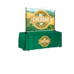 Custom Imprinted 6 ft. W x 4 ft. H Table Top Backdrop Kit