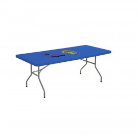 6' Fitted Table Topper with Logo  6