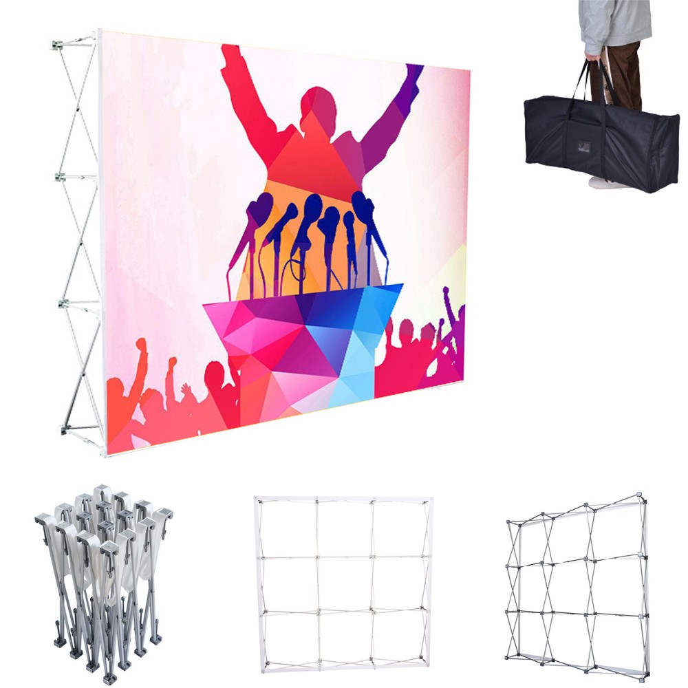 Trade Show Pop Up Display Frame Backdrop Booth Stand with Logo