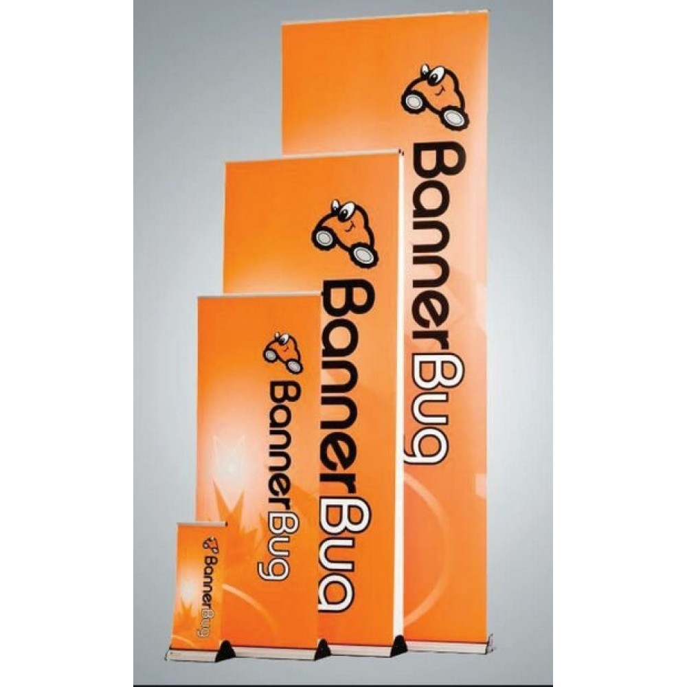 BannerBug Retractable Banner Stand (3 ft.) w/ Vinyl Banner Custom Imprinted BannerBug Retractable Banner Stand (3 ft.) w/ Vinyl Banner Custom Imprinted