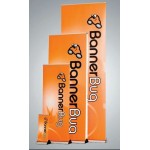 BannerBug Retractable Banner Stand (3 ft.) w/ Vinyl Banner Custom Imprinted