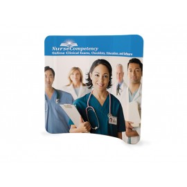 8 ft. Curved Tension Fabric Display - 24 Hr Service with Logo  8 ft. Curved Tension Fabric Display - 24 Hr Service with Logo