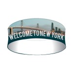 Logo Branded Hanging Banner - 10 ft. Circle 36 in.