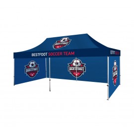 20' Aluminum Canopy Tent - Standard Tent Fabric (Frame+Topper) with Logo