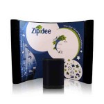 Custom Printed 10' Big Wave Trade Show Booth Pop Up Display- 4 Laminated Film Panels