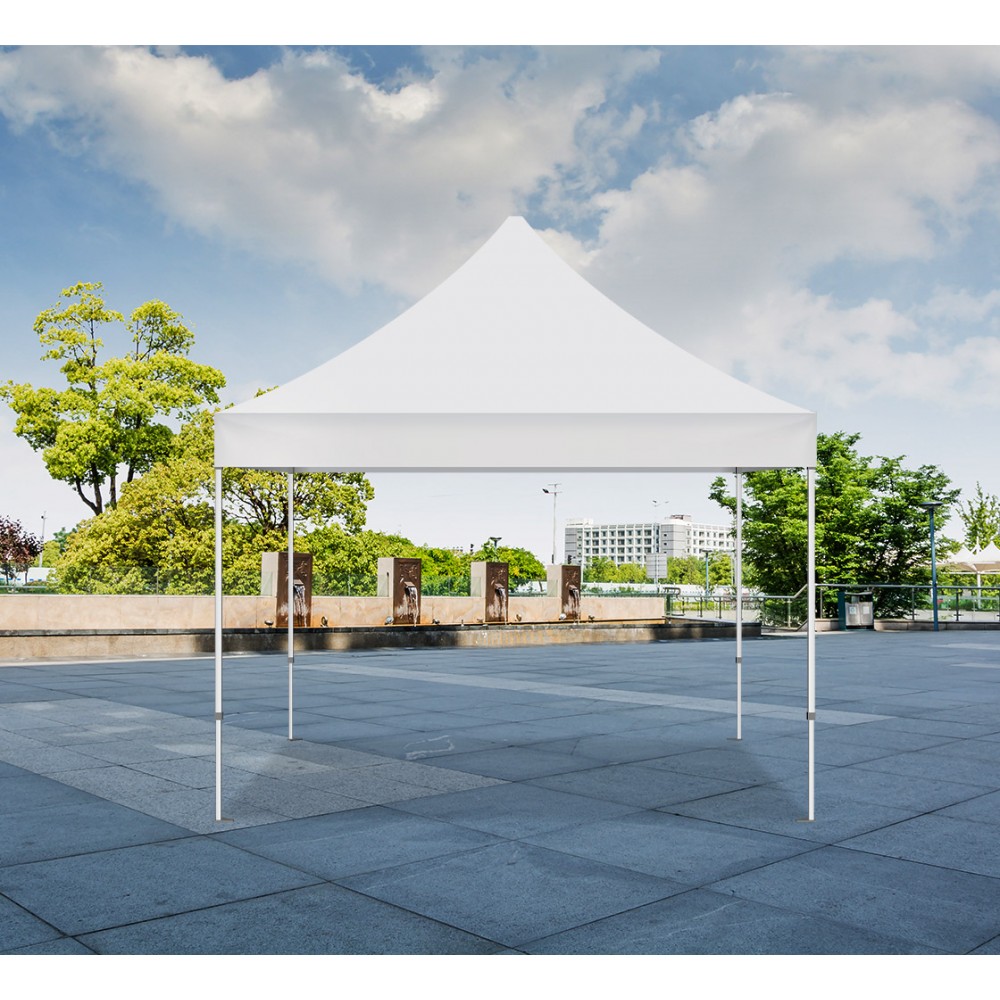 White Canopy Tent (Topper and Frame) - (20' x 10ft) with Logo