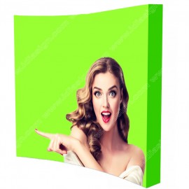 10ft Curve Pop up Trade show display with Logo