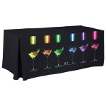 Personalized 8' Fitted Table Cover, Counter Height - Full Color Front Panel