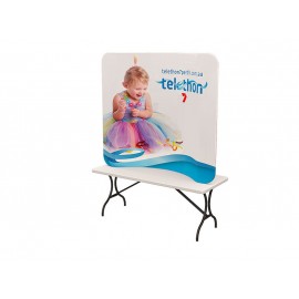 6 ft. Curved Tension Fabric Display - 24 Hr Service with Logo  6 ft. Curved Tension Fabric Display - 24 Hr Service with Logo