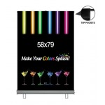 Retractable Stand Set Replacement Graphic (58"x79") with Logo
