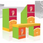 Custom Printed Trade Show Display Cube Table (22"x22"x24")