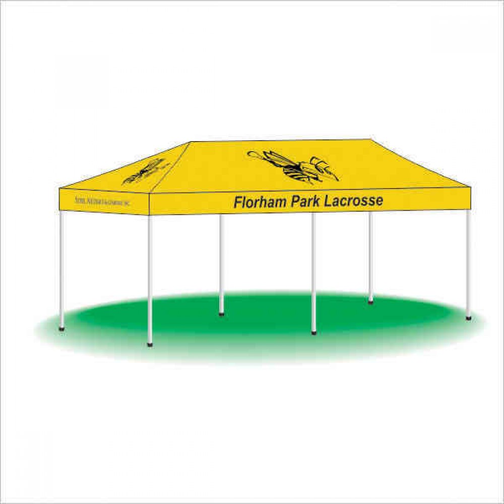 Pop Up Outdoor Event Display Canopy Tent - 1 Color (10'x20') Custom Imprinted Pop Up Outdoor Event Display Canopy Tent - 1 Color (10'x20') Custom Imprinted