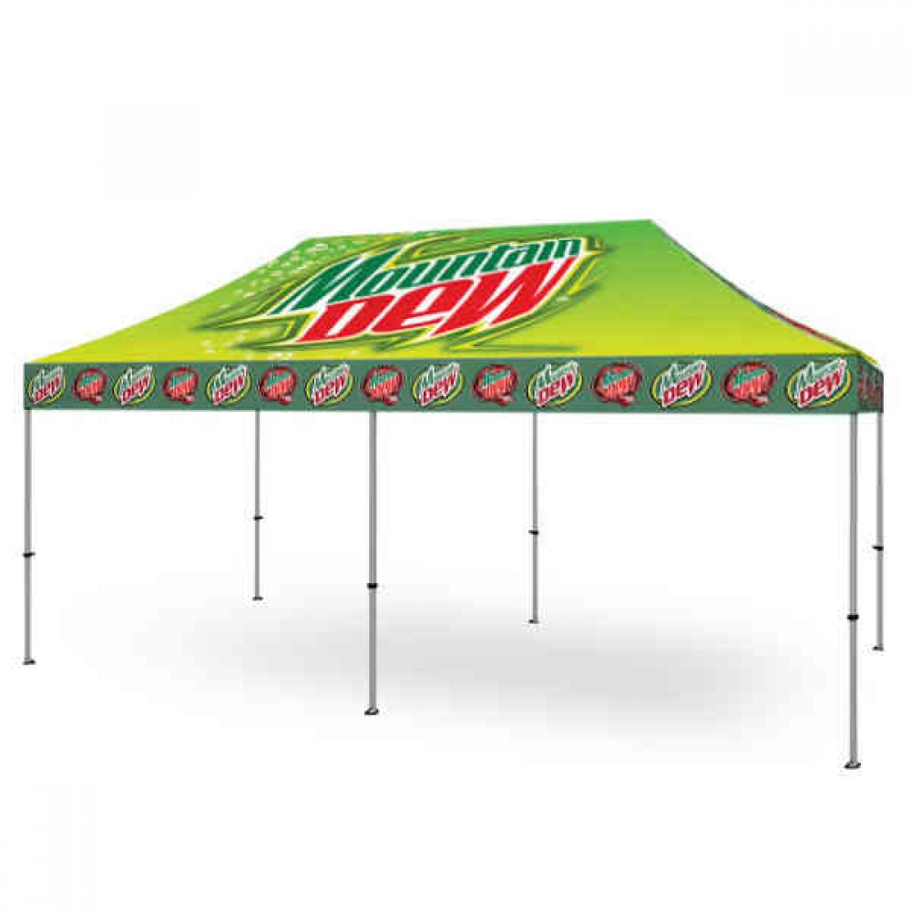 Custom Printed Polyester Canopy Outdoor Event Pop Up Tent - Full Color Digital (10'x20') Custom Printed Polyester Canopy Outdoor Event Pop Up Tent - Full Color Digital (10'x20')
