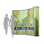 Pop-Up Fabric Display - Curved Wrap Around Wall (10'x8') Custom Printed