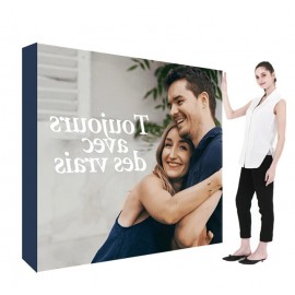 Custom Imprinted Premium 10' Fabric Pop Up Display with End Cap (Straight)