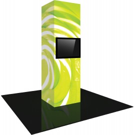 Logo Branded Vector Frame Modular Backlit Monitor Tower 03 (3' x 10')