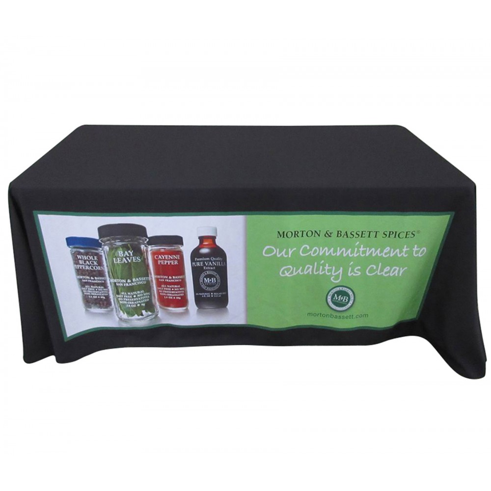 Custom Printed Table Throw /Table Cover for 4' table, full color Custom Printed Table Throw /Table Cover for 4' table, full color