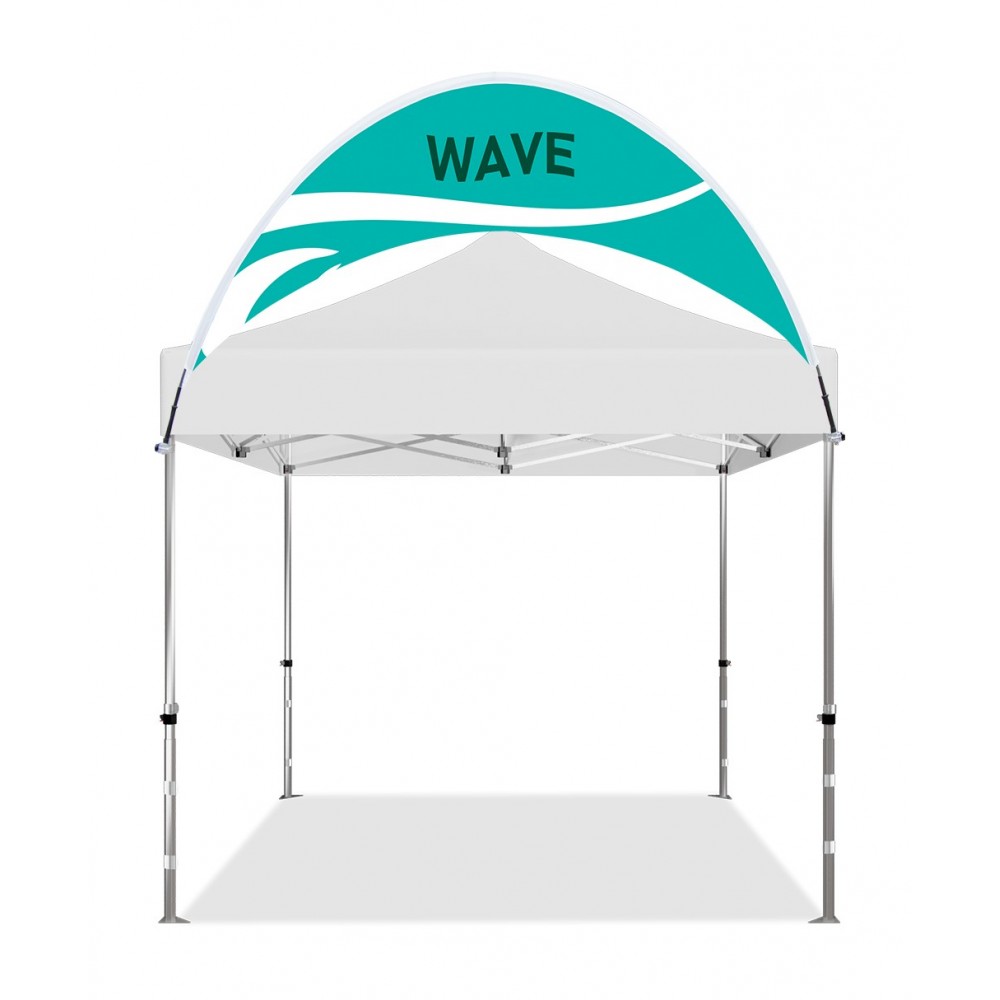 Curved Tent Billboard Banner with Logo