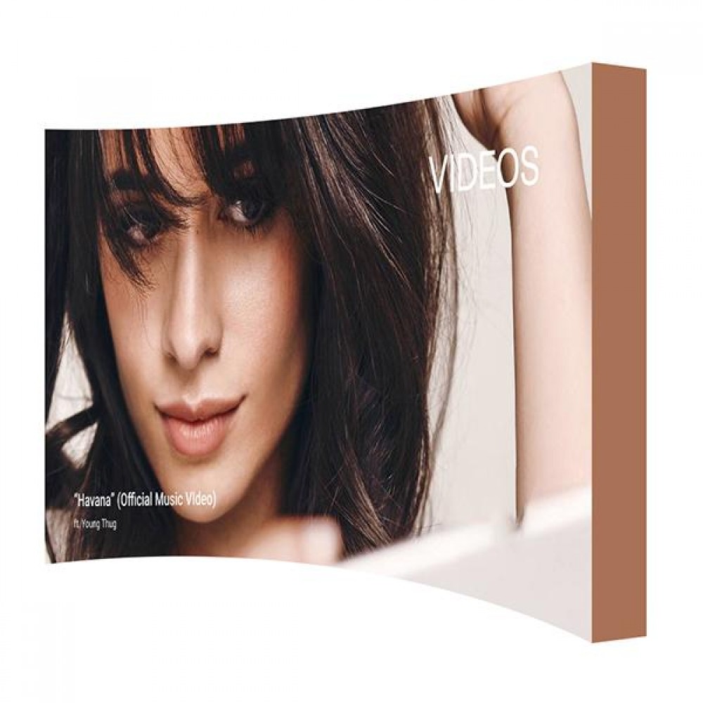 8' Fabric Pop Up Display Graphic Only (Curve) with Logo 8' Fabric Pop Up Display Graphic Only (Curve) with Logo