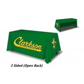 6ft Custom print 3 sides Table cover with Logo