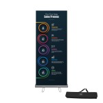 Custom Premium 33" x 79" Retractable Banner Display Kit - Graphic, Hardware, Case