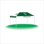 Pop Up Outdoor Event Display Canopy Tent - 2 Color (10'x15') Custom Printed