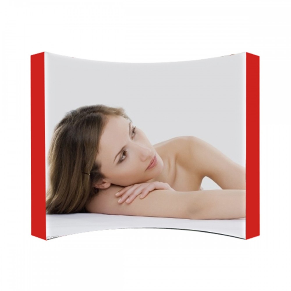 Logo Branded 10ft Fabric Pop Up Display - Curved - With Graphic Logo Branded 10ft Fabric Pop Up Display - Curved - With Graphic
