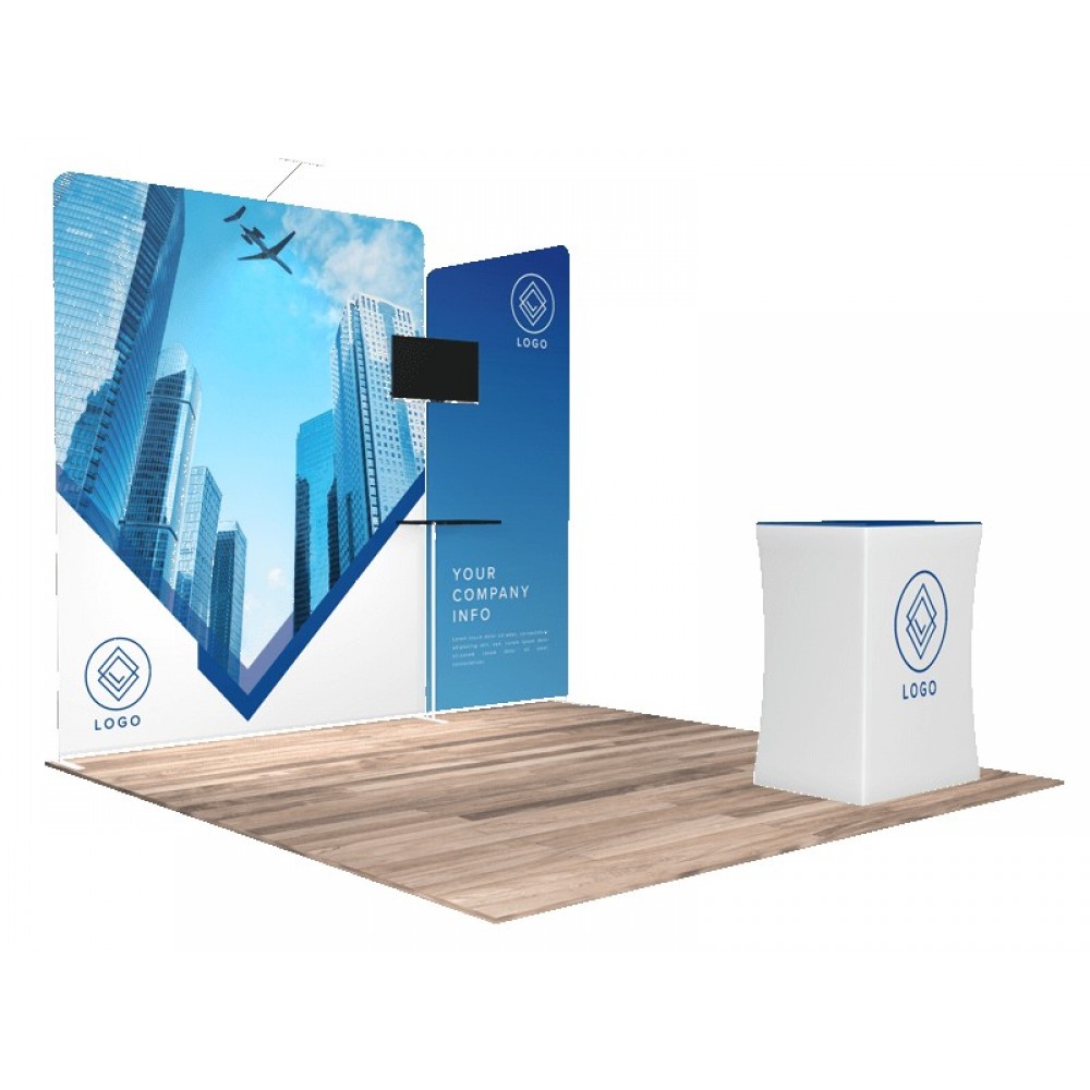 10'x10' Quick N Fit Display Booth - Package #1105 Logo Branded 10'x10' Quick N Fit Display Booth - Package #1105 Logo Branded