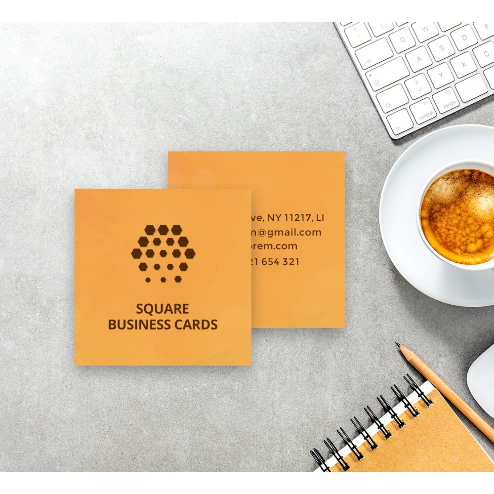Personalized Square Business Cards - Printed Front Only (2.5" x 2.5")