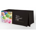 Economy 6' Fitted Table Cover - Front Panel Print with Logo