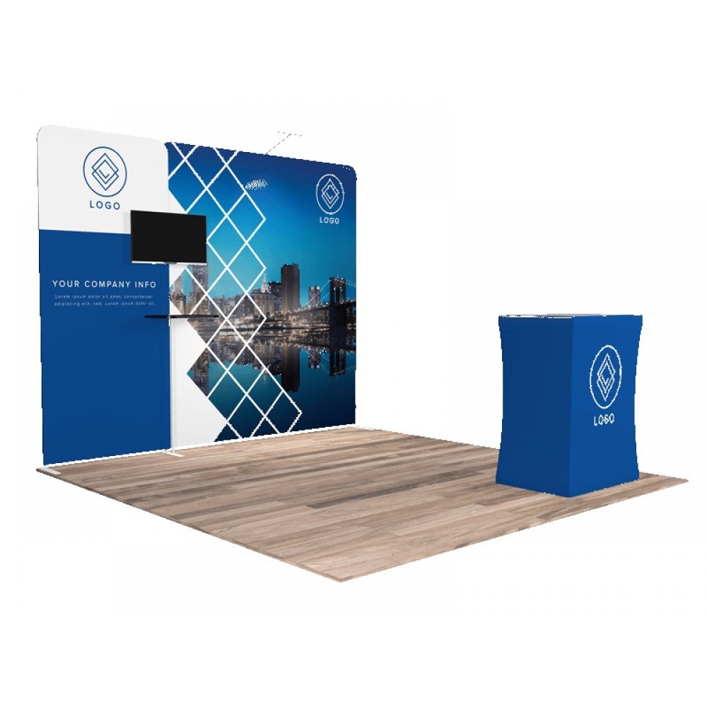 10'x10' Quick-N-Fit Booth - Package # 1111 Logo Branded 10'x10' Quick-N-Fit Booth - Package # 1111 Logo Branded