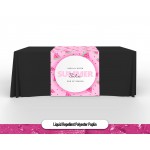 Liquid Repellent 30" x 84" Table Runner, Full Color with Logo