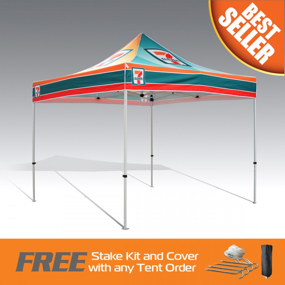 Logo Branded Best Seller Promo Tent 10x10 Fully Digital Printed Steel Frame Logo Branded Best Seller Promo Tent 10x10 Fully Digital Printed Steel Frame