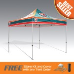 Logo Branded Best Seller Promo Tent 10x10 Fully Digital Printed Steel Frame