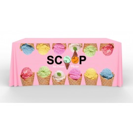 Personalized 6' Table Throw, 42"H, Front Panel Print