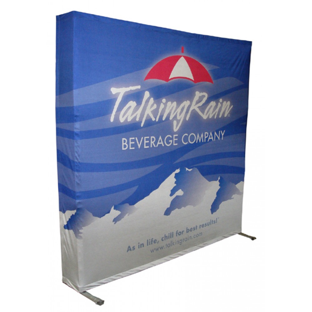 8' Easy Pop Up Display w/Wrap Graphics with Logo