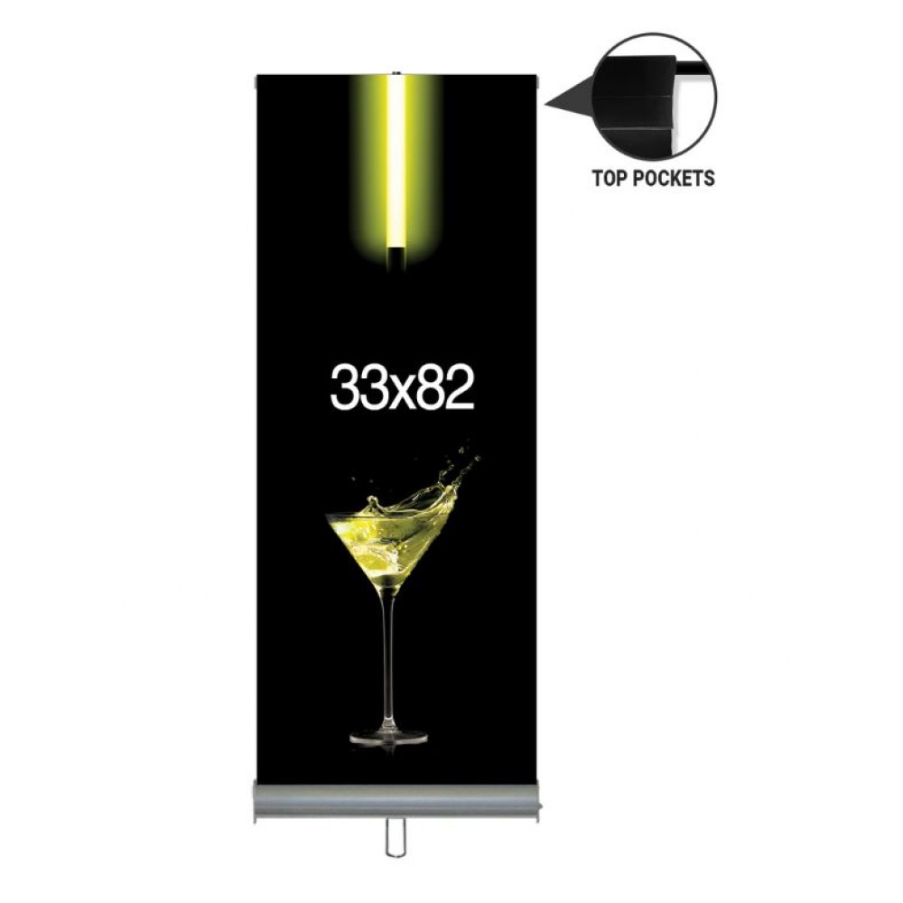 Customized Retractable Stand Set Replacement Graphic (33"x82")