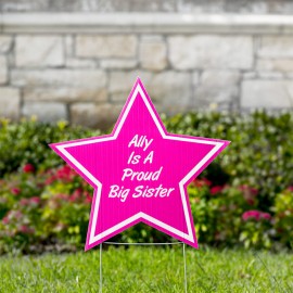 Star Yard Signs with Logo