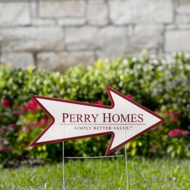 Logo Branded Arrow Yard Signs