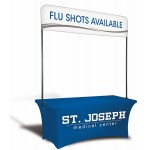 Logo Branded 6' Table Top Billboard Double Sided Banner (Quarter Height)