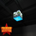WaveLight Casonara Blimp Cube 360-Hanging Light Box Display - 100L with Logo