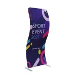 S Shaped Fabric Banner Stand with Logo
